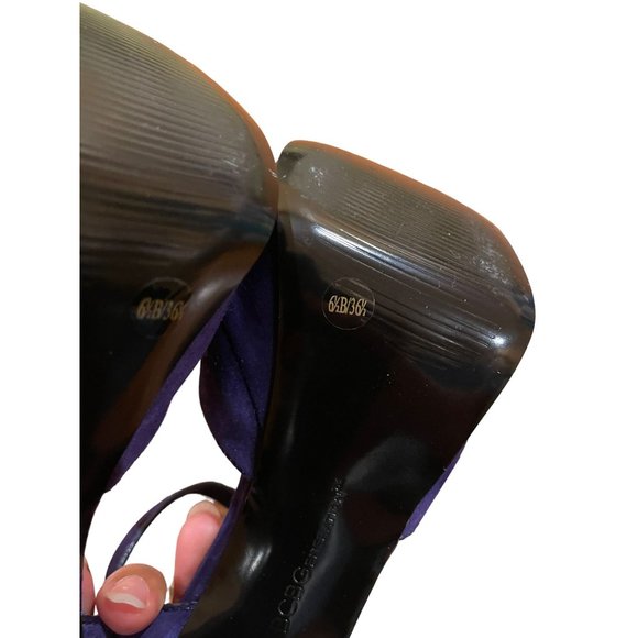 BCBGeneration Purple Platform High Heels Sandals Size 6.5 - Picture 9 of 9